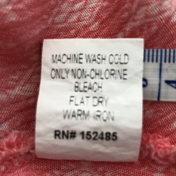 Papermoon Sleeveless Tunic Top Pink With White Print Size Medium M - Picture 5 of 10